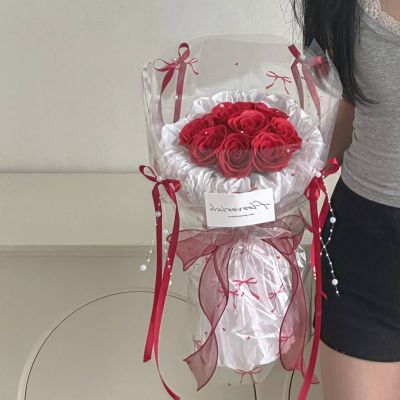 Ballet style soap red rose