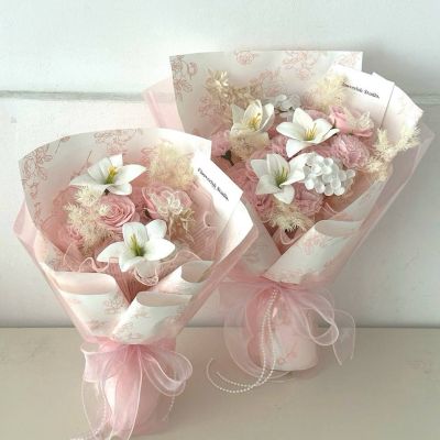 soap lily bouquet