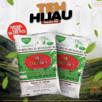 Teh Hijau Serbuk Daun Tea Powder Original Thai ChaTraMue Thailand Leaf ( 1PACK )