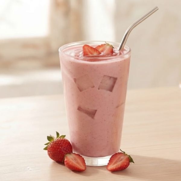 StrawBerrry Lassi