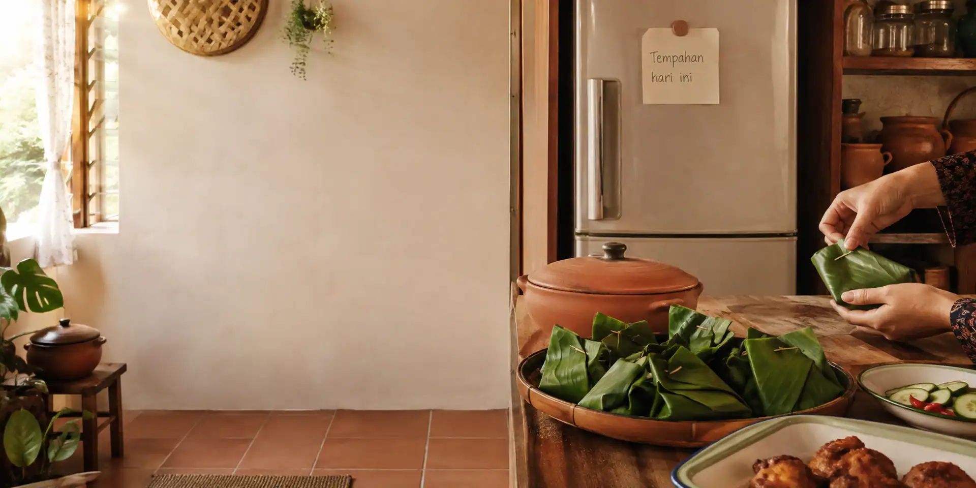 Dimasak pagi ini, di dapur sebenar