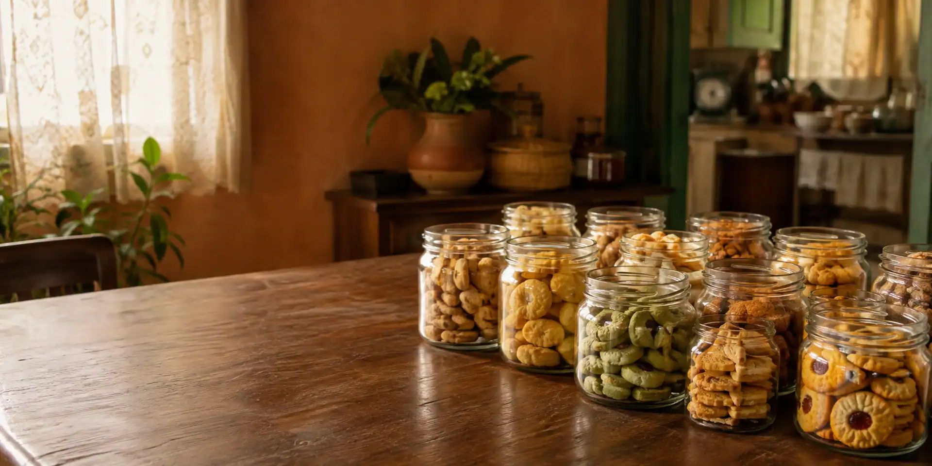 Raya cookies, baked in batches
