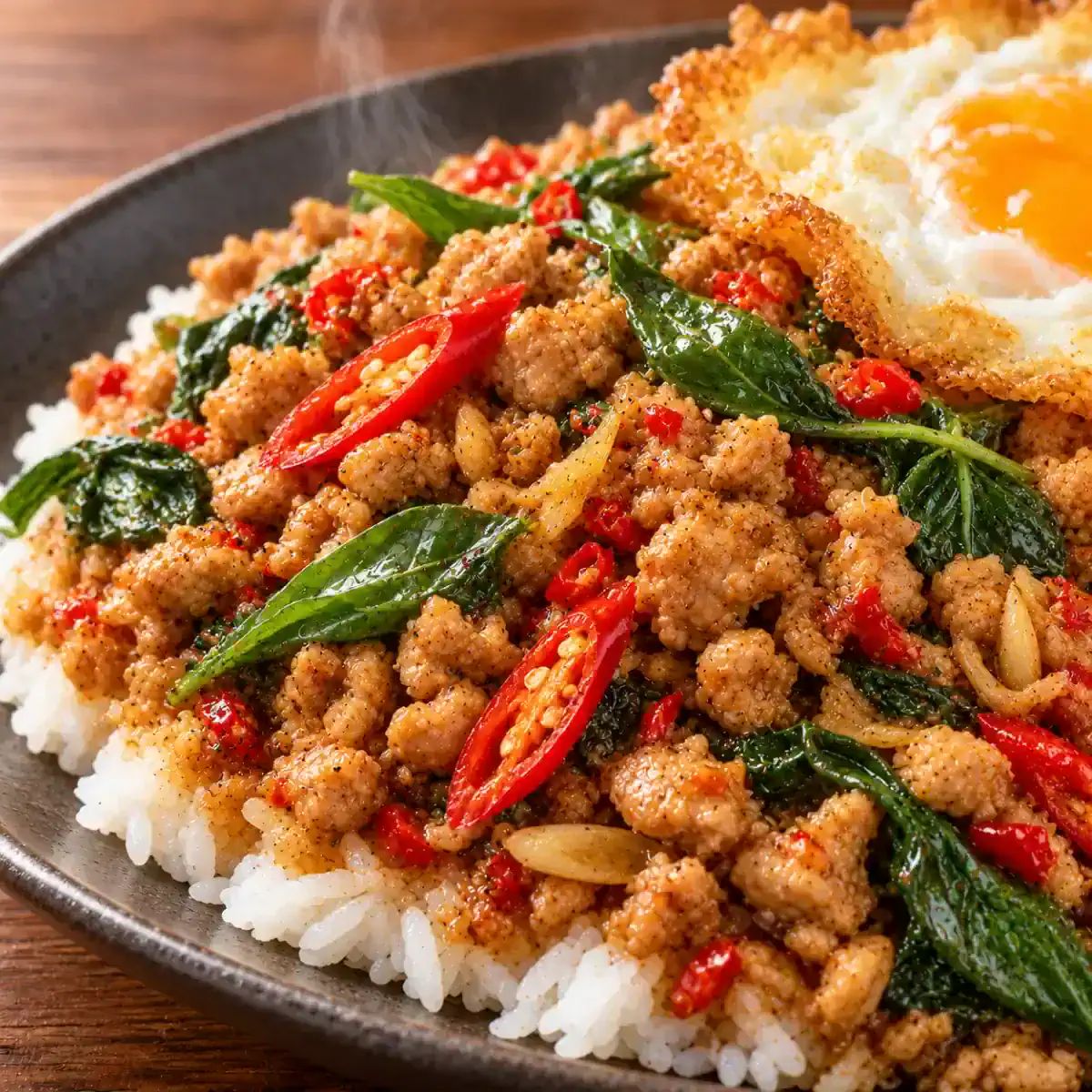 Spicy Minced Chicken Rice