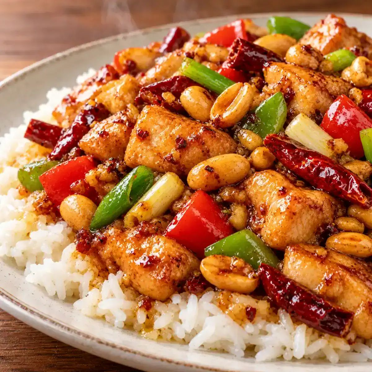 Kung Pao Chicken Rice