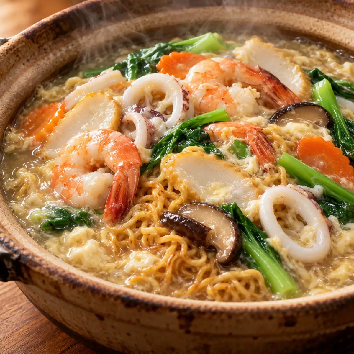Seafood Claypot Yee Mee