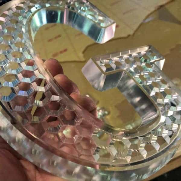 Acrylic CNC Router Cut