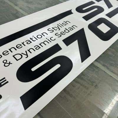 S70 Test Drive Sticker
