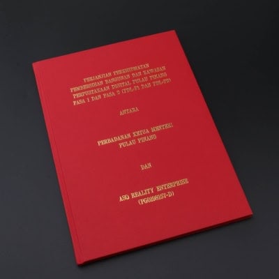 Hard Cover Tender Booklet