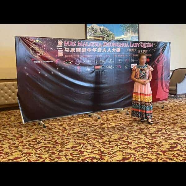Backdrop Without Backing & Proper Standee