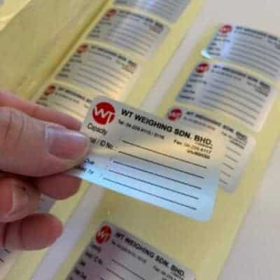 Factory Use Sticker Label Printing