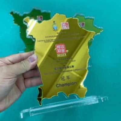 Souvenir Laser Cut Acrylic with Gold Mirror