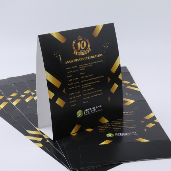 Table Tent Card