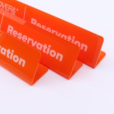 L Stand Signage