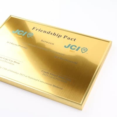 MOU Signing Plaque