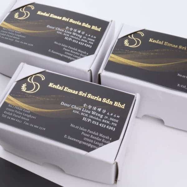 Gold Foil Name Card
