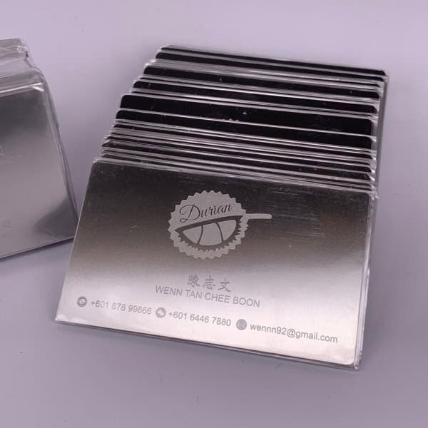 Stainless Steel Name Card