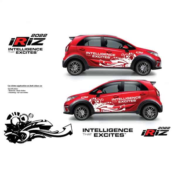 Proton Iriz Test Drive Sticker