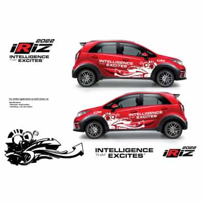 Proton Iriz Test Drive Sticker