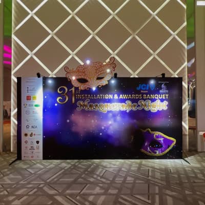 Event Backdrop Setup