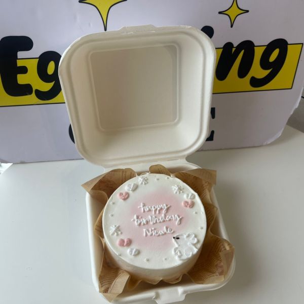 pink bunny cake