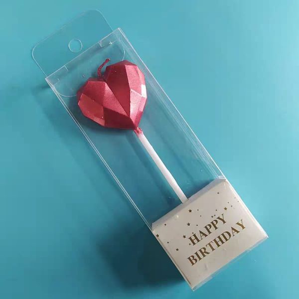 big heart candle