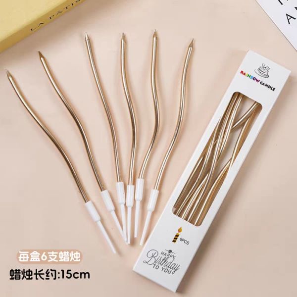 golden twisted candle