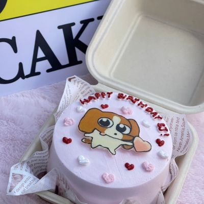 小狗生日便当蛋糕