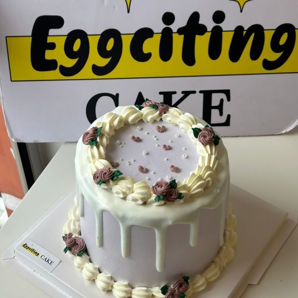 purple drip cake