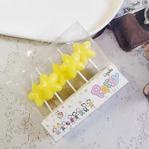 yellow star candle
