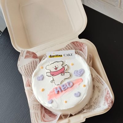 线条小狗便当蛋糕