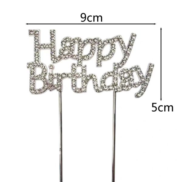 Happy birthday diamond deco