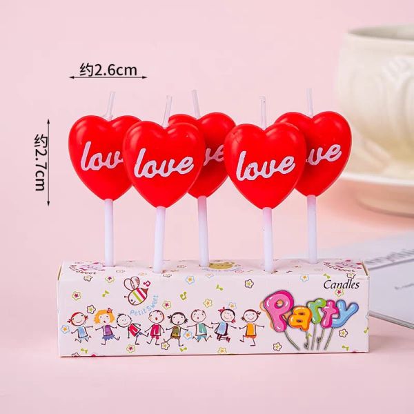 heart love candle