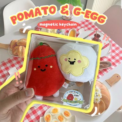 Little Pomato & G-egg Magnetic Keychain