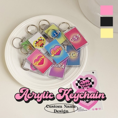 Acrylic Name Keychain