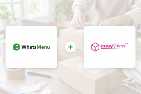 Book a Courier and Print the Airway Bill Without Leaving the Order — EasyParcel for WhatsMenu