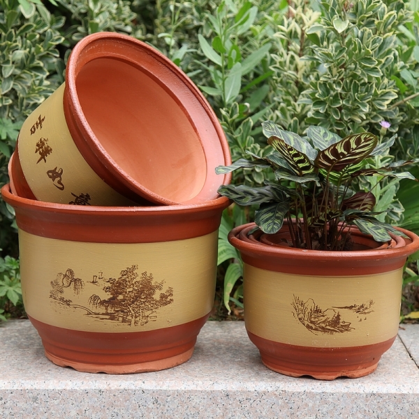 Purple Sand Ceramic Planter